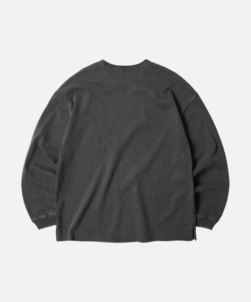 FRIZMWORKS(フリズムワークス)の「OG PIGMENT DYEING L/S TEE _ CHARCOAL(Tシャツ/カットソー・メンズ・その他・X-LARGE/SMALL/MEDIUM/LARGE)」の2枚目の写真