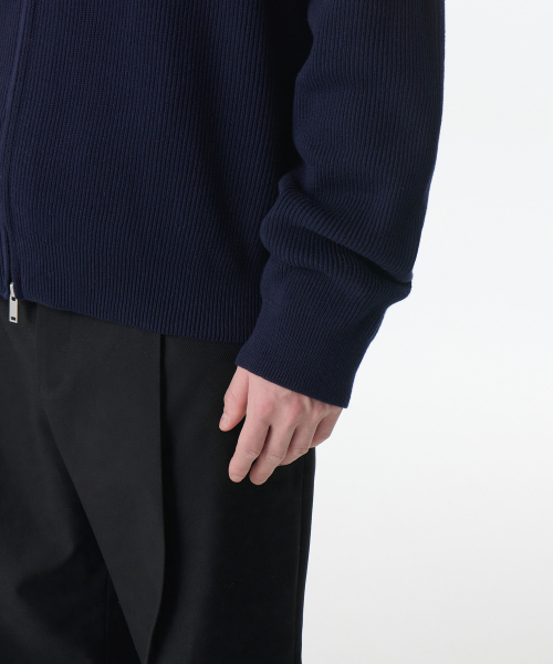 MUSINSA STANDARD（ムシンサスタンダード）の「コットンカラー ニットジップアップ [ネイビー]（ニット/セーター・メンズ・その他・SMALL/MEDIUM/LARGE/X-LARGE/XX-LARGE）」の6枚目の写真