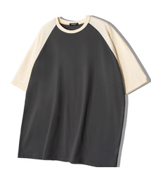 UNDEROFF（アンダーオフ）の「Overfit Raglan Short Sleeve T-Shirt Charcoal（Tシャツ/カットソー）」