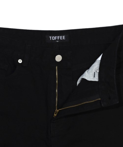 TOFFEE(トフィー)の「GL ワイドデニムパンツ (ブラック)(デニムパンツ・メンズ・その他・SMALL/MEDIUM/LARGE/X-LARGE/X-SMALL)」の2枚目の写真
