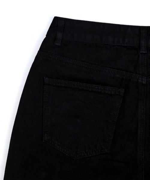 TOFFEE(トフィー)の「GL ワイドデニムパンツ (ブラック)(デニムパンツ・メンズ・その他・SMALL/MEDIUM/LARGE/X-LARGE/X-SMALL)」の3枚目の写真