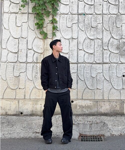 NOMANUAL（NOMANUAL）の「P.L STITCHED TRUCKER JACKET - BLACK（デニムジャケット・メンズ・その他・MEDIUM/LARGE）」の5枚目の写真
