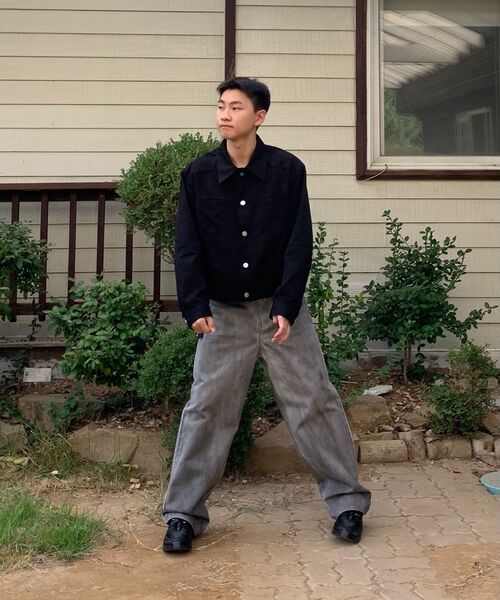 NOMANUAL（NOMANUAL）の「P.L STITCHED TRUCKER JACKET - BLACK（デニムジャケット・メンズ・その他・MEDIUM/LARGE）」の6枚目の写真