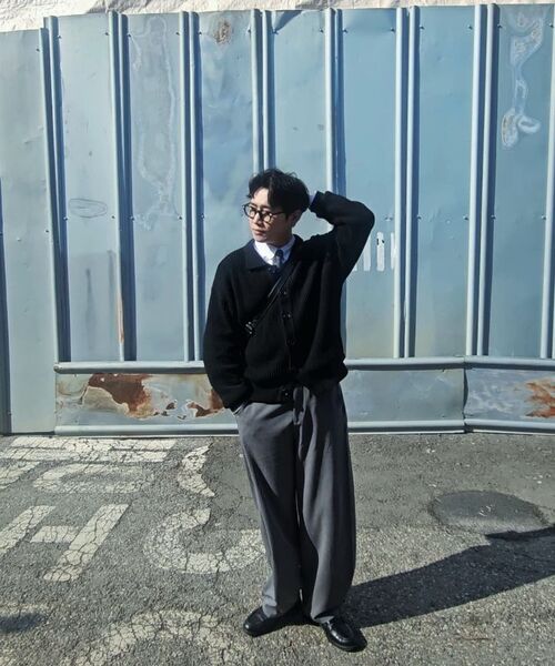 TRILLION（トリリオン）の「サイドタックスナップボタンワイドスラックス（グレー）（スラックス・レディース・その他・X-LARGE/MEDIUM/LARGE）」の12枚目の写真