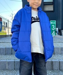 Right-on（ライトオン）の「【MPS】スタンドネック裏ボア中綿ジャケット (撥水/防風/あったか/軽量/キッズ/通学/通園/洗濯機OK/冬アウター)（ダウンジャケット/コート）」