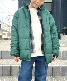 Right-on（ライトオン）の「【MPS】スタンドネック裏ボア中綿ジャケット (撥水/防風/あったか/軽量/キッズ/通学/通園/洗濯機OK/冬アウター)（ダウンジャケット/コート）」