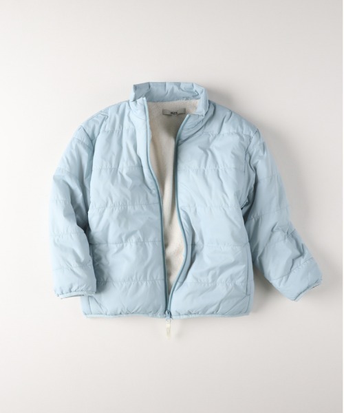 MPS(エムピーエス)の「【MPS】スタンドネック裏ボア中綿ジャケット (撥水/防風/あったか/軽量/キッズ/通学/通園/洗濯機OK/冬アウター)(ダウンジャケット/コート・キッズ・ブラック/ライラック/グリーン/ブルー/イエロー/サックスブルー・150/160/130/140/110/120)」の7枚目の写真