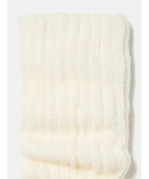 tutuanna（チュチュアンナ）の「[まるで毛布！のような暖かさ・厚手]あぜ編み裏起毛レッグウォーマー45cm丈（レッグウォーマー・レディース・ワイン/アーミー/ブラック/ターメリック/グレイッシュブルー/グレー/キナリ/ネイビー/チャコール・フリー）」の12枚目の写真