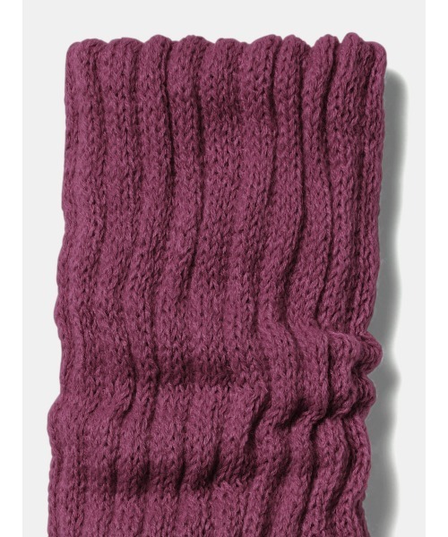 tutuanna（チュチュアンナ）の「[まるで毛布！のような暖かさ・厚手]あぜ編み裏起毛レッグウォーマー45cm丈（レッグウォーマー・レディース・ワイン/アーミー/ブラック/ターメリック/グレイッシュブルー/グレー/キナリ/ネイビー/チャコール・フリー）」の18枚目の写真