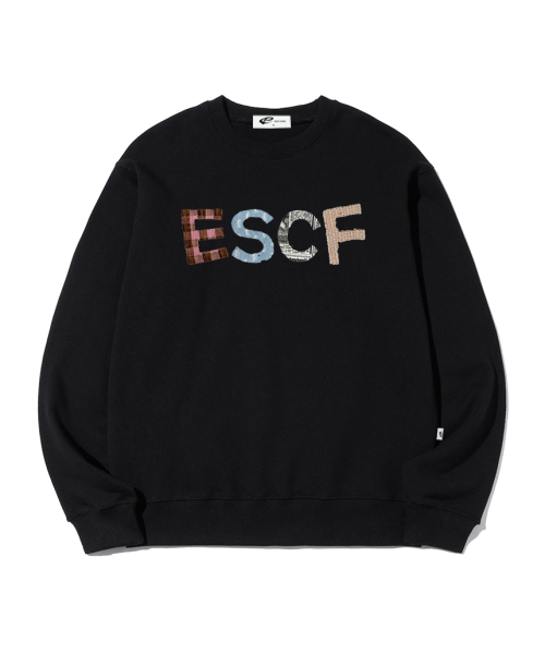 ESCAPEFROM(エスケープフロム)の「パッチヴィンテージロゴプリントスウェットブラック(スウェット・レディース・その他・MEDIUM/LARGE)」の1枚目の写真