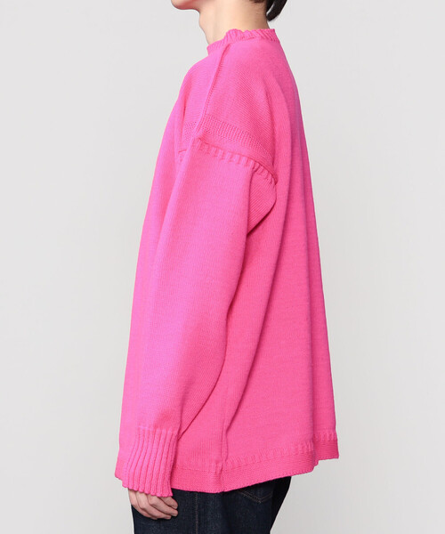 Le Tricoteur(ルトリコチュール)の「Le Tricoteur | トラディショナル ウールガンジーセーター NEON UNISEX(ニット/セーター・レディース・イエロー/ピンク・50/48/52)」の15枚目の写真