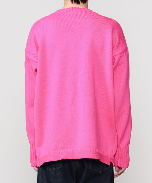 Le Tricoteur(ルトリコチュール)の「Le Tricoteur | トラディショナル ウールガンジーセーター NEON UNISEX(ニット/セーター・レディース・イエロー/ピンク・50/48/52)」の16枚目の写真