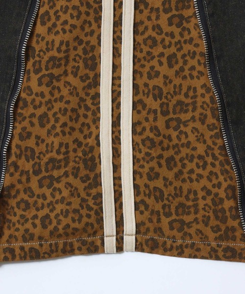 SITRY(シトリー)の「Remake Like Denim Pants/リメイク風 サイドライン レオパード カモフラ デニムパンツ バギーデニムパンツ ワイドデニムパンツ(デニムパンツ・メンズ・ネイビー/ブラック/ブラック系その他/ブルー・M/L)」の16枚目の写真
