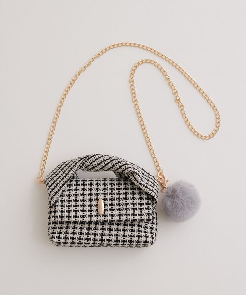 natural couture（ナチュラルクチュール）の「ねじりハンドルミニショルダー（ショルダーバッグ・レディース・アイボリー/ブラック/ボルドー/ブラウン・FREE）」の18枚目の写真