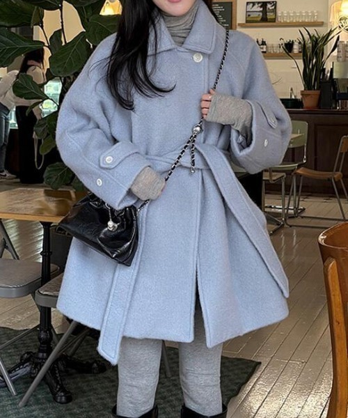 セール】ベルト付きトコート（ダッフルコート）｜semplice