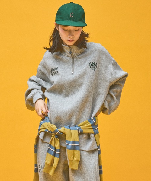 Kappa(カッパ)の「≪Kappa×and ST ウェルネスクラブ≫Heaith&Wellnessデザインスウェット (ユニセックス)(スウェット・レディース・グレー/ブラック/ホワイト/ピンク・SMALL/MEDIUM/LARGE)」の9枚目の写真