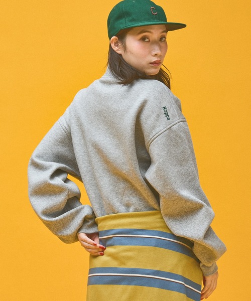 Kappa(カッパ)の「≪Kappa×and ST ウェルネスクラブ≫Heaith&Wellnessデザインスウェット (ユニセックス)(スウェット・レディース・グレー/ブラック/ホワイト/ピンク・SMALL/MEDIUM/LARGE)」の10枚目の写真