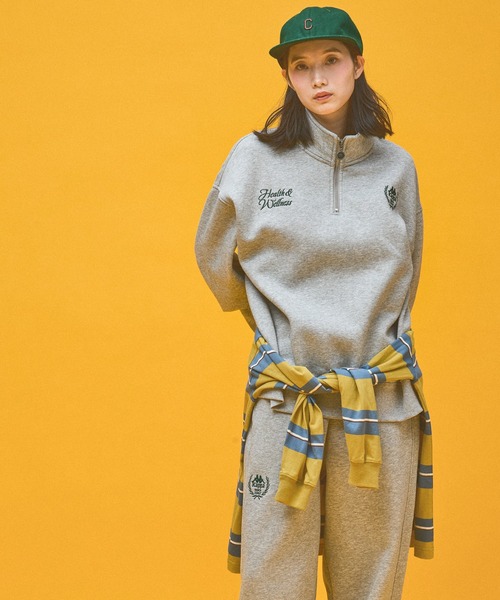 Kappa(カッパ)の「≪Kappa×and ST ウェルネスクラブ≫Heaith&Wellnessデザインスウェット (ユニセックス)(スウェット・レディース・グレー/ブラック/ホワイト/ピンク・SMALL/MEDIUM/LARGE)」の12枚目の写真