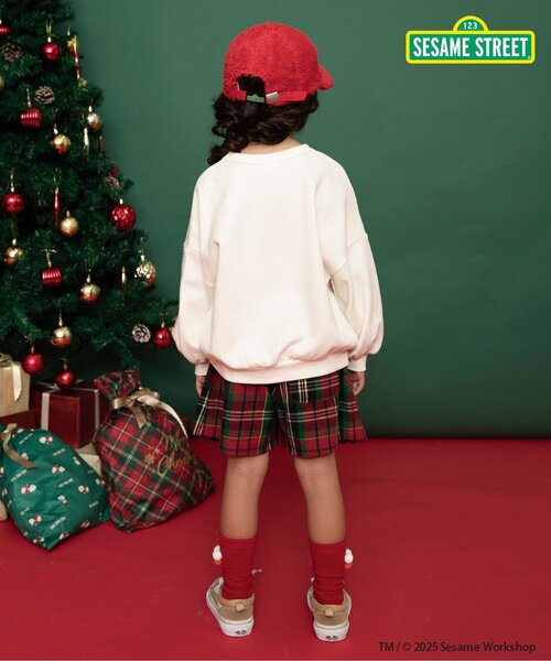 BREEZE（ブリーズ）の「【リンク】チェックプリーツスカパン_ジュニア対応（スカート・キッズ・レッド/オレンジ・80/100/110/120/140/130/90）」の3枚目の写真