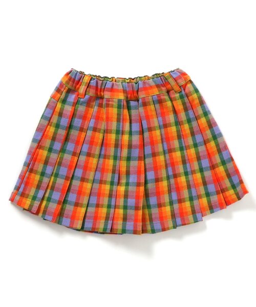 BREEZE（ブリーズ）の「【リンク】チェックプリーツスカパン_ジュニア対応（スカート・キッズ・レッド/オレンジ・80/100/110/120/140/130/90）」の12枚目の写真