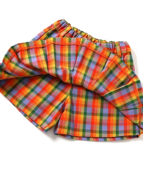 BREEZE（ブリーズ）の「【リンク】チェックプリーツスカパン_ジュニア対応（スカート・キッズ・レッド/オレンジ・80/100/110/120/140/130/90）」の10枚目の写真