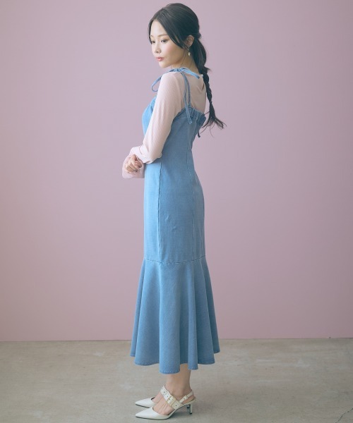 marun（マルン）の「＜大きいサイズ＞袖口オーガンジー使いデザイントップス marun（Tシャツ/カットソー・レディース・ピンク/オフホワイト・4L/3L/LL/L/5L）」の22枚目の写真