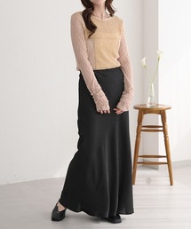 raffime（ラフィミー）の「バイアスサテンストレッチナロースカート（スカート）」