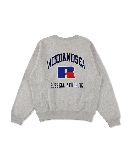 WIND AND SEA(ウィンダンシー)の「Russel Athletics x WDS High Cotton Terry Crewneck(スウェット・メンズ・アッシュグレー/ネイビー・S/M/L/XL)」の2枚目の写真