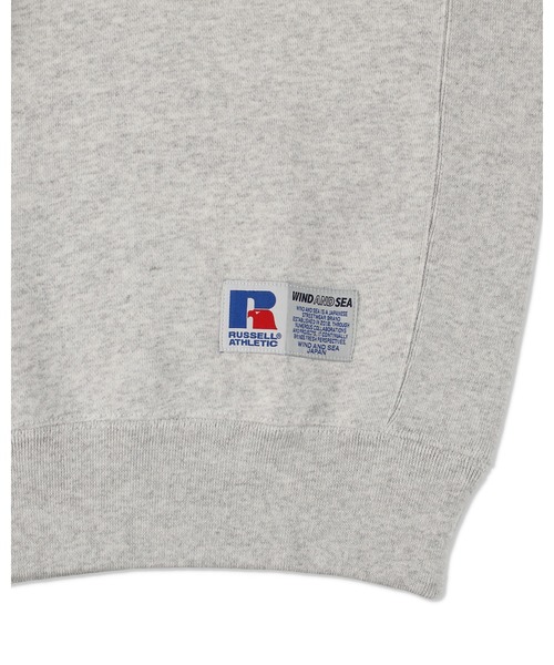 WIND AND SEA(ウィンダンシー)の「Russel Athletics x WDS High Cotton Terry Crewneck(スウェット・メンズ・アッシュグレー/ネイビー・S/M/L/XL)」の5枚目の写真