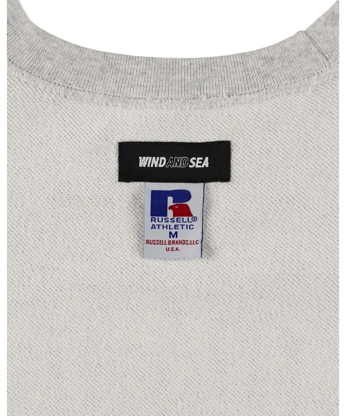 WIND AND SEA(ウィンダンシー)の「Russel Athletics x WDS High Cotton Terry Crewneck(スウェット・メンズ・アッシュグレー/ネイビー・S/M/L/XL)」の8枚目の写真