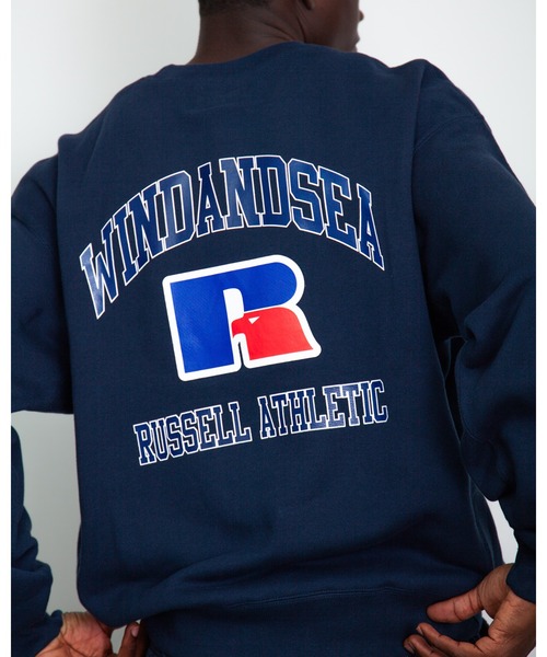 WIND AND SEA(ウィンダンシー)の「Russel Athletics x WDS High Cotton Terry Crewneck(スウェット・メンズ・アッシュグレー/ネイビー・S/M/L/XL)」の14枚目の写真
