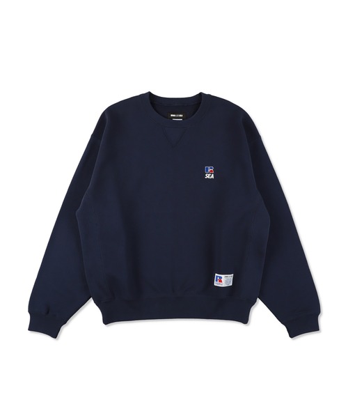 WIND AND SEA(ウィンダンシー)の「Russel Athletics x WDS High Cotton Terry Crewneck(スウェット・メンズ・アッシュグレー/ネイビー・S/M/L/XL)」の19枚目の写真