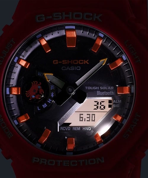 G-SHOCK(ジーショック)の「G-SHOCK/ジーショック 腕時計 "Charles Darwin Foundationコラボレーションモデル" GA-B2100DF-4AJR(アナログ腕時計・メンズ・レッド・FREE)」の5枚目の写真