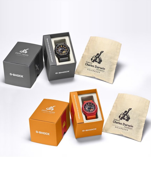 G-SHOCK(ジーショック)の「G-SHOCK/ジーショック 腕時計 "Charles Darwin Foundationコラボレーションモデル" GA-B2100DF-4AJR(アナログ腕時計・メンズ・レッド・FREE)」の9枚目の写真