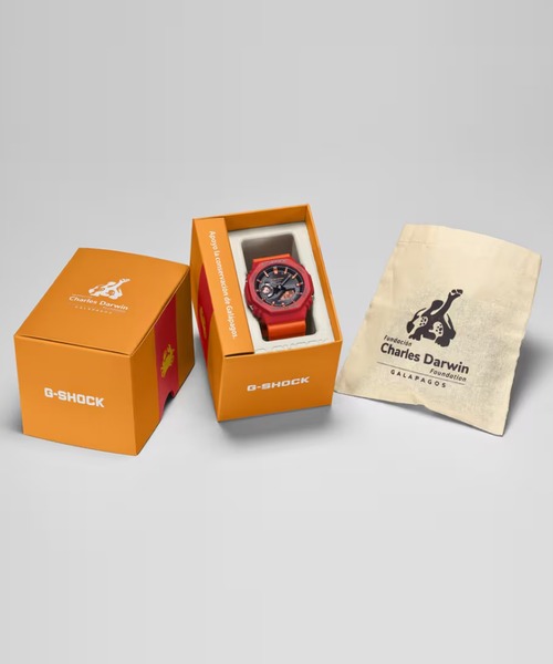 G-SHOCK(ジーショック)の「G-SHOCK/ジーショック 腕時計 "Charles Darwin Foundationコラボレーションモデル" GA-B2100DF-4AJR(アナログ腕時計・メンズ・レッド・FREE)」の7枚目の写真