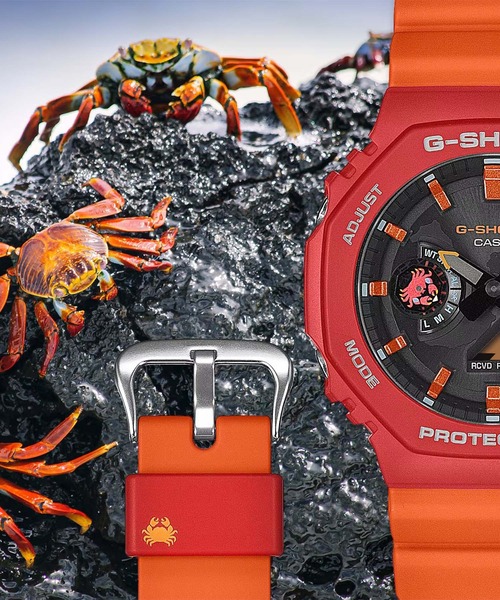 G-SHOCK(ジーショック)の「G-SHOCK/ジーショック 腕時計 "Charles Darwin Foundationコラボレーションモデル" GA-B2100DF-4AJR(アナログ腕時計・メンズ・レッド・FREE)」の8枚目の写真