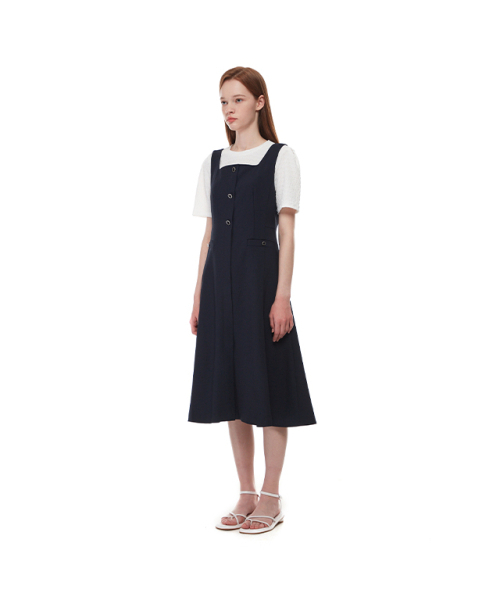 PLASTIC ISLAND(プラスティックアイランド)の「Bustier One-Piece PN2WO931(ワンピース・レディース・ダークネイビー・SMALL)」の2枚目の写真