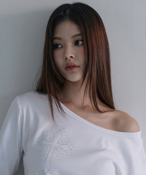 5OML(オーオーエムエル)の「クロスホットフィックスロングスリーブホワイト(Tシャツ/カットソー・レディース・その他・Grey)」の3枚目の写真
