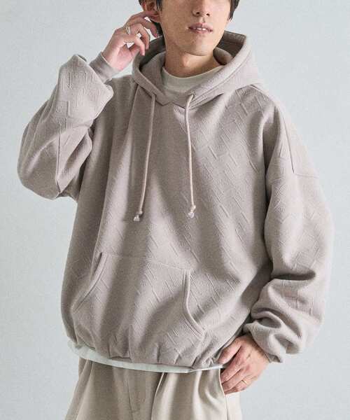 CRAFT STANDARD BOUTIQUE（クラフトスタンダードブティック）の「裏フリースフクレジャカードパーカー（パーカー・メンズ・アイボリー/ブラック/グレイッシュベージュ・XL/M/L）」の3枚目の写真