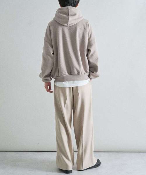 CRAFT STANDARD BOUTIQUE（クラフトスタンダードブティック）の「裏フリースフクレジャカードパーカー（パーカー・メンズ・アイボリー/ブラック/グレイッシュベージュ・XL/M/L）」の22枚目の写真