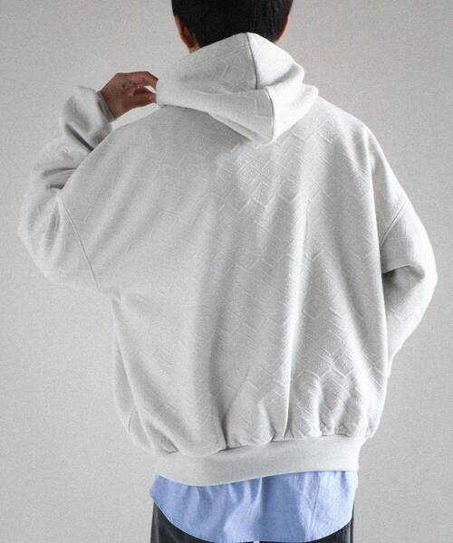 CRAFT STANDARD BOUTIQUE（クラフトスタンダードブティック）の「裏フリースフクレジャカードパーカー（パーカー・メンズ・アイボリー/ブラック/グレイッシュベージュ・XL/M/L）」の19枚目の写真