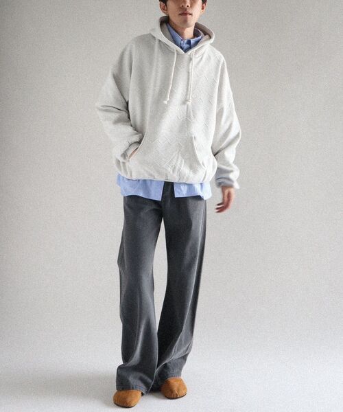 CRAFT STANDARD BOUTIQUE（クラフトスタンダードブティック）の「裏フリースフクレジャカードパーカー（パーカー・メンズ・アイボリー/ブラック/グレイッシュベージュ・XL/M/L）」の18枚目の写真