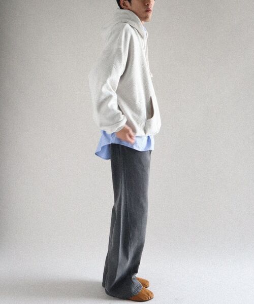 CRAFT STANDARD BOUTIQUE（クラフトスタンダードブティック）の「裏フリースフクレジャカードパーカー（パーカー・メンズ・アイボリー/ブラック/グレイッシュベージュ・XL/M/L）」の17枚目の写真