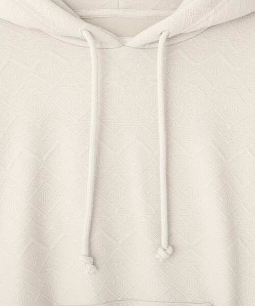 CRAFT STANDARD BOUTIQUE（クラフトスタンダードブティック）の「裏フリースフクレジャカードパーカー（パーカー・メンズ・アイボリー/ブラック/グレイッシュベージュ・XL/M/L）」の10枚目の写真