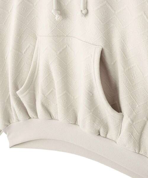 CRAFT STANDARD BOUTIQUE（クラフトスタンダードブティック）の「裏フリースフクレジャカードパーカー（パーカー・メンズ・アイボリー/ブラック/グレイッシュベージュ・XL/M/L）」の9枚目の写真