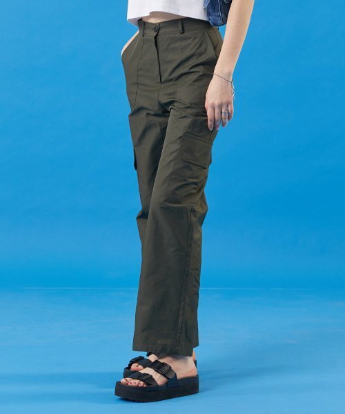 KOLEAT（コレット）の「クーリングハイウエストワイドカーゴスラックスパンツ[KHAKI]（スラックス・レディース・その他・MEDIUM/SMALL）」の4枚目の写真