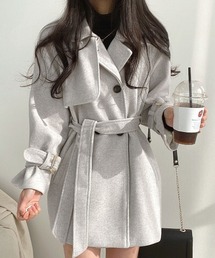 Riff（リフ）の「トレンチコート風ハーフコート（トレンチコート）」