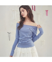 Se Stripe Boat-Neck Tee_5Colors
