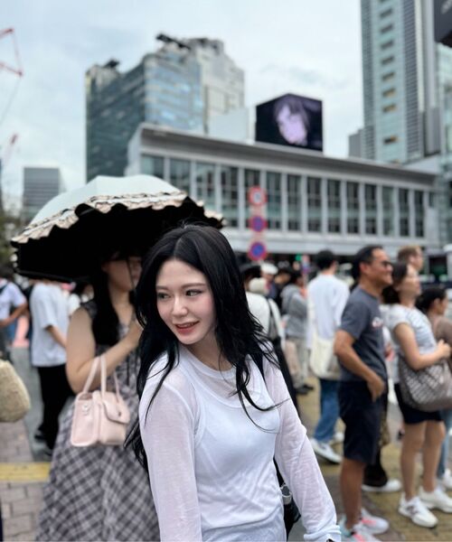 MONGDOL（モンドル）の「[セット] サイドシャーリングレイヤードTシャツ ホワイト MDTS067WHITE（Tシャツ/カットソー・レディース・その他・F）」の13枚目の写真
