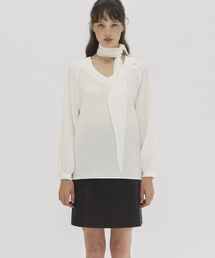 Sasha scarf blouse (ivory)
